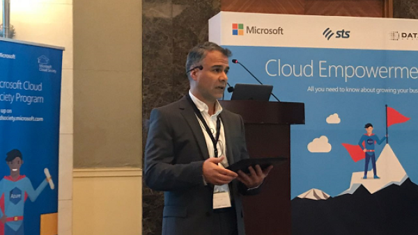 "One in three IT positions will be cloud related by 2020.” - Hussein Malhas, Country Manager of Microsoft Jordan. "One in three IT positions will be cloud related by 2020.” - Hussein Malhas, Country Manager of Microsoft Jordan.