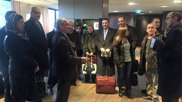 وفد النظام وصل جنيف 