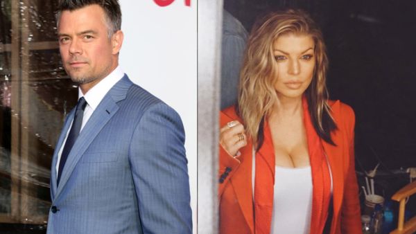 Josh Duhamel and Fergie get along great (Source: Kathy Hutchins / Shutterstock , Fergie / Instagram) 
