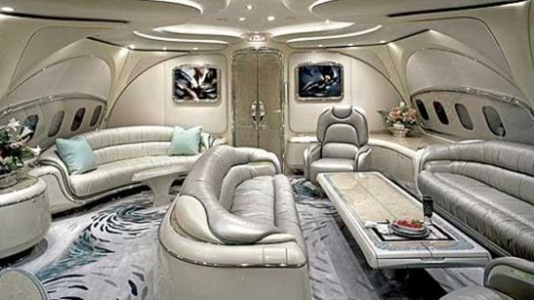 صورة من داخل الطائرة
