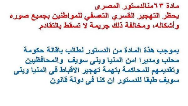 مادة في الدستور المصري