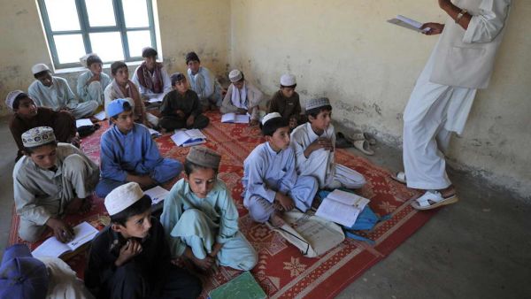 Students attend class in Khost, Afghanistan, in 2011. (AFP/File) Students attend class in Khost, Afghanistan, in 2011. (AFP/File)