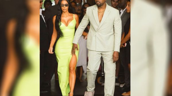 Kim Kardashian sizzled in a neon ensemble (Source : kimkardashian / Instagram) 