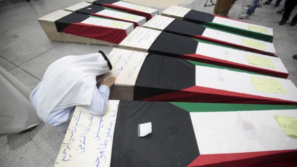 جثامين لضحايا سقطوا في التفجير