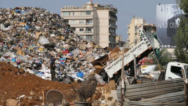 Lebanon's environmentalists have long argued against the export of the country's waste for ethical reasons. (AFP/Joseph Eid)