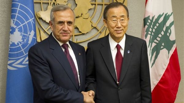 President Suleiman with UN chief
