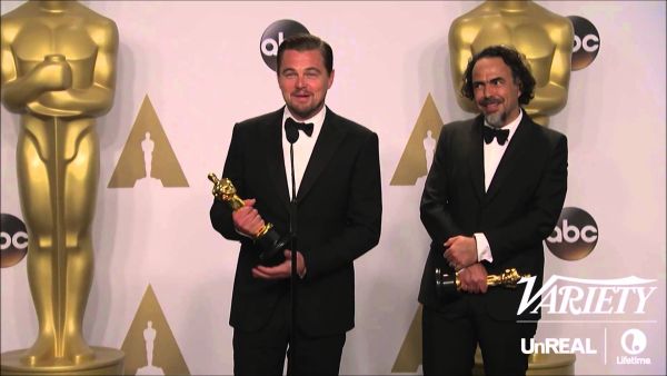 Leo's face after being asked the confusing question! (YouTube)