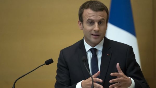 French President Emmanuel Macron revealed he will donate 50 million euros for Syrian aid. (AFP/ File Photo)
