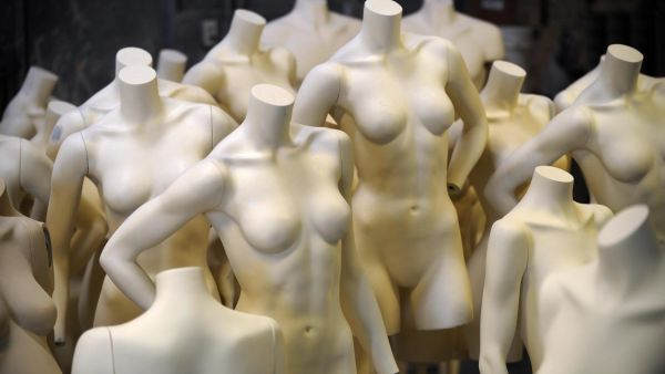 "What the mannequins’ appearance nonetheless communicate to us is how Western looks/aesthetics and bodies are perceived as the norm across the world, even in non-Western countries," writes Priyanka Sacheti for Mashallah News.  (AFP/Gabriel Bouys)