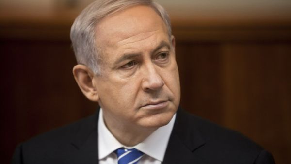 Israeli Prime Minister Binyamin Netanyahu attends the weekly cabinet meeting in his Jerusalem office, on March 10, 2013. (AFP PHOTO POOL SEBASTIAN SCHEINER)