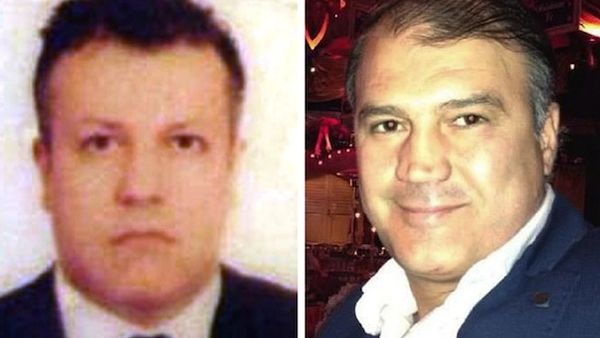 A composite of two undated file pictures obtained from the Turkish Ihlas news agency shows Turkish Airlines pilot Murat Akpinar (R) and his co-pilot Murat Agca, kidnapped on August 9, 2013 in Beirut. (IHLAS NEWS AGENCY / IHA / AFP)