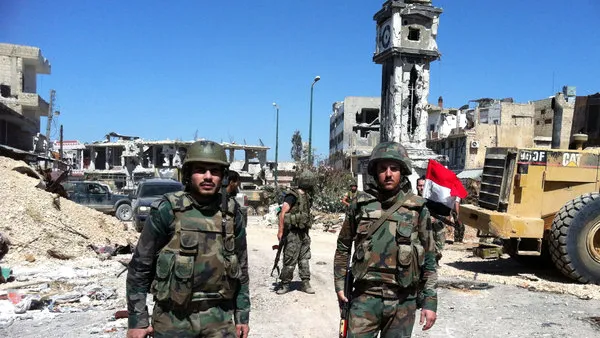 Regime fighters captured Yabroud, one of the last major rebel strongholds in Qalamoun, last month (File Archive/AFP)
