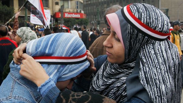 Women bring the chants and song and maternal care to the crowds 