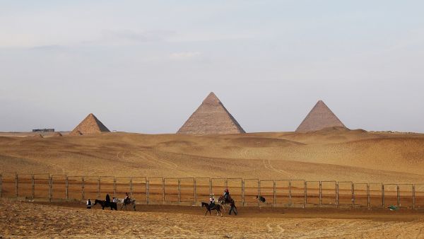 Desolate Pyramids: The revolt-- whether the tourist guides backed it or not-- has temporarily harmed their trade.
