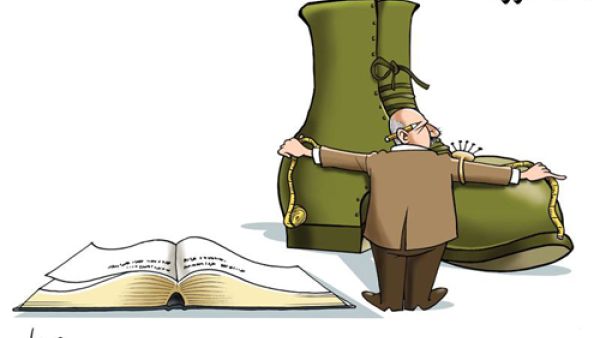 كاريكاتير علاء اللقطة