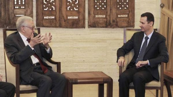UN envoy Brahimi had previously met with President Bashar Assad in 2012 (Reuters)
