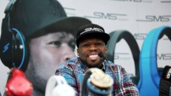 International-acclaimed artist, Curtis "50 Cent" Jackson, launches his SMS Audio brand Headphones at Gitex Technology Week in Dubai on Wednesday.