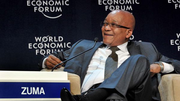 President Jacob Zuma addresseS the World Economic Forum plenary session on BRICS. (Photo: GCIS)