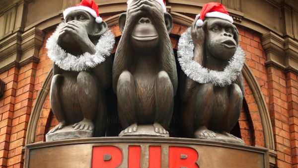 The 3 wise monkeys, it turns out, have a brother in 'crime'.