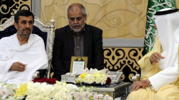 Ahmadinejad and King Abdullah meet