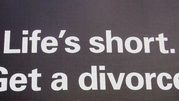 As divorce rates climb around the world, it's easy to laugh it off as another social phenomenon in this ADD-ridden age- Shown for illustrative purposes.