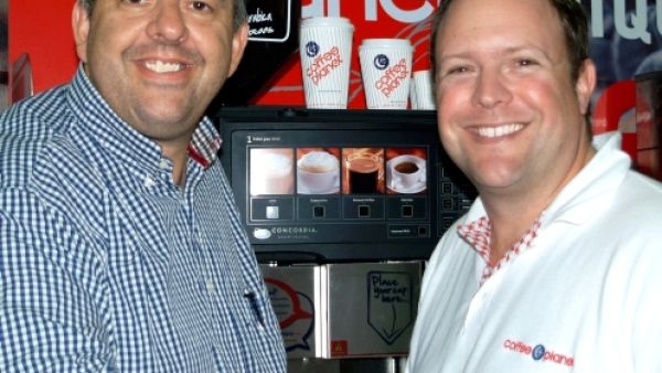 Andy James, Key Account Director of Coffee Planet and Richard Jones, Managing Director of Coffee Planet