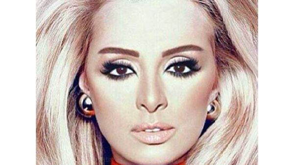 The picture of a blonde Angham creating a buzz amongst her fans. (Image: Facebook)