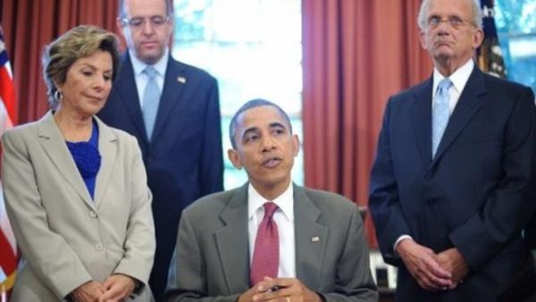 Obama signing the Enhanced Security Cooperation Act with Israel two days ago