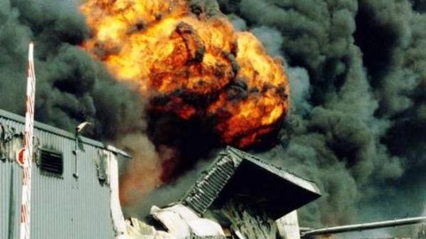 Chemical plant fire and explosion Chemical plant fire and explosion