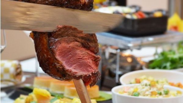 Churrasco is primarily the Latin American term for succulent pieces of grilled beef and seafood prepared in a traditional manner Churrasco is primarily the Latin American term for succulent pieces of grilled beef and seafood prepared in a traditional manner