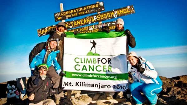 Climb for Cancer team