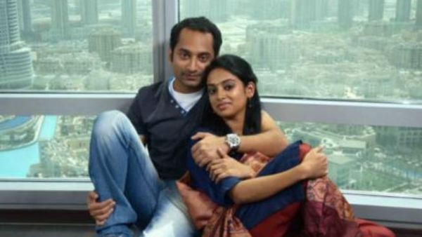 Indian actor Fahad Fazil and actress Gauthami Nair at the set of malayalam movie Diamond Necklace in Dubai. Indian actor Fahad Fazil and actress Gauthami Nair at the set of malayalam movie Diamond Necklace in Dubai.