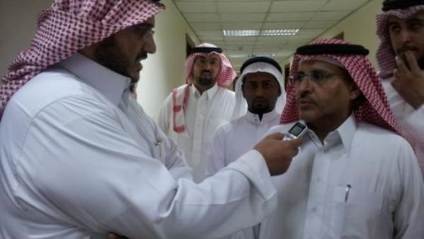 Dr. Hamed is interviewed outside the courtroom