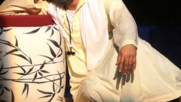 An acting scene at Dubai Festival for Youth Theatre