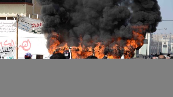 تفجير مدرعة أمنية في رفح