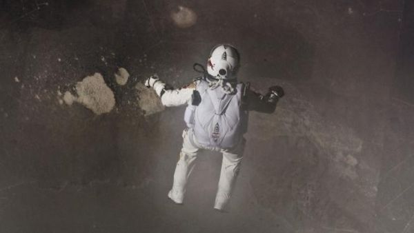 The beginning of the jump that seemingly defied the laws of physics