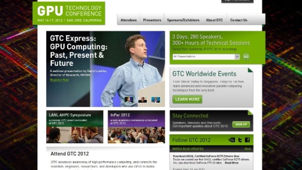 GPU Technology Conference website