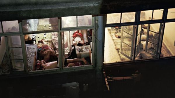 An installment of Goerge Awde's "Windows" exhibition (Photo from therunninghorseart.com)