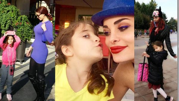 Like mother, like daughter: Dominique with her little princess Dilara. (Image: Facebook)