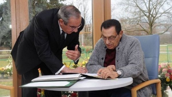 Signing some papers at home