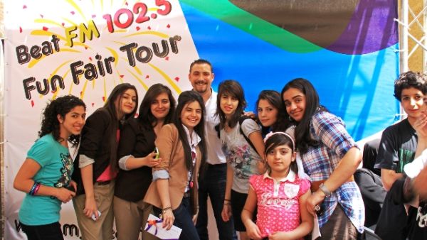 School students who took part in the tour