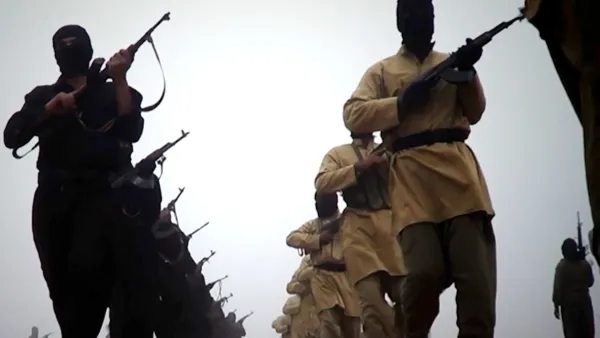 ISIL soldiers severed water supplies to Syria's Kurdish region earlier this year (File Archive)