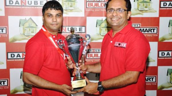 Winner of Danube Cricket League 2011 receiving the trophy