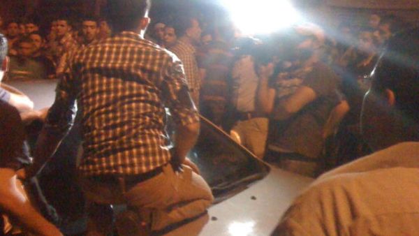 Protestors gathered in Jabal al Taj