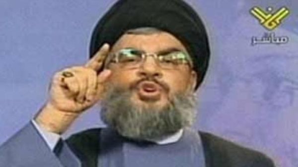 Hezbollah chief Nasrallah (seen here) on Manar TV