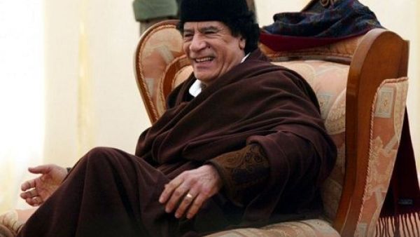 الزعيم الليبي المخلوع معمر القذافي