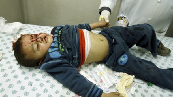 Under the cover of Arab revolutionary tumult, the Israeli aerial attacks including child casualties