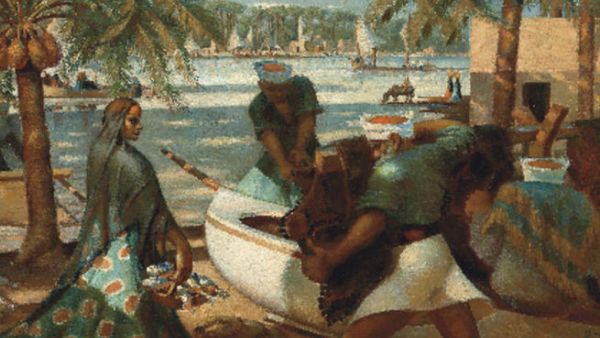 Mahmoud Said - Pecheurs a Rosette - 1941
