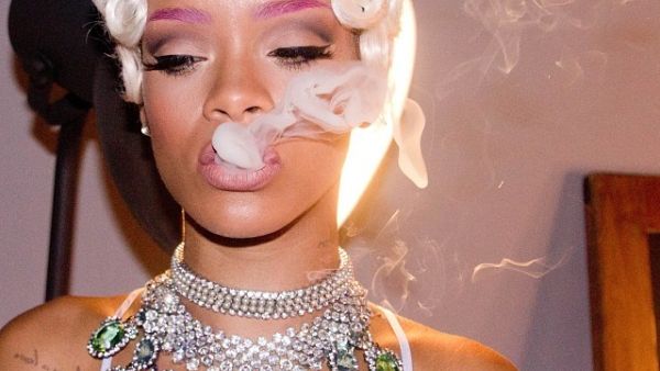 A smokin' Rihanna (Image: Facebook) A smokin' Rihanna (Image: Facebook)
