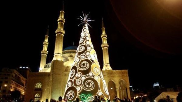 A dangerous combination of mosques and Christmas trees.